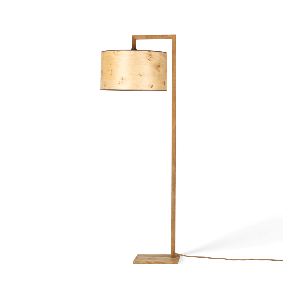 Große Nister Holzfurnier | Stehlampe